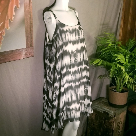 INC International Concepts Dresses & Skirts - INC Beach Sheer with Lining Tie Dye Dress